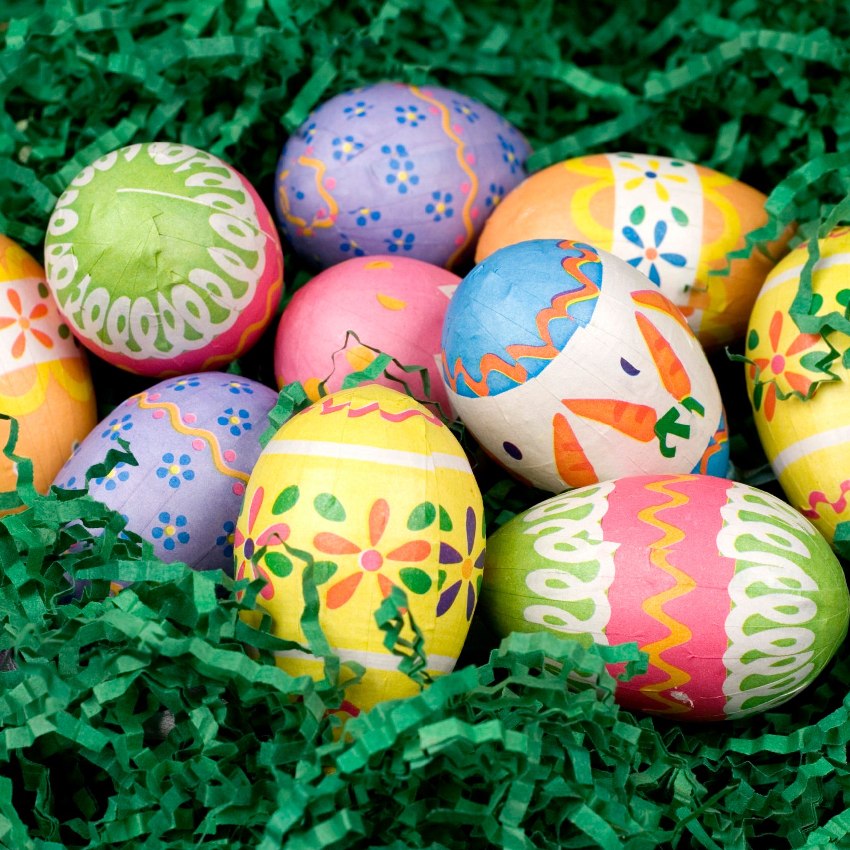 decorated easter eggs