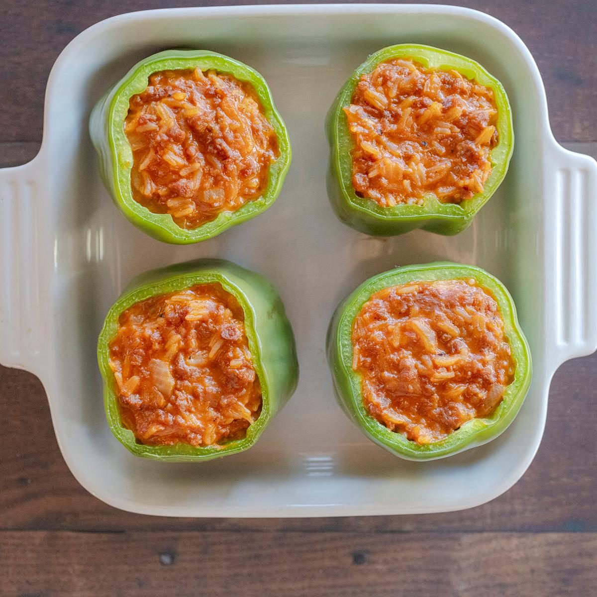 Stuffed Peppers with Tomato Soup