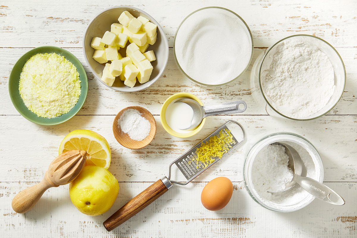 Overhead shot of ingredients