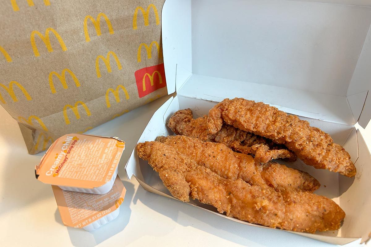 Mccrispy Strips next creamy chilli dips