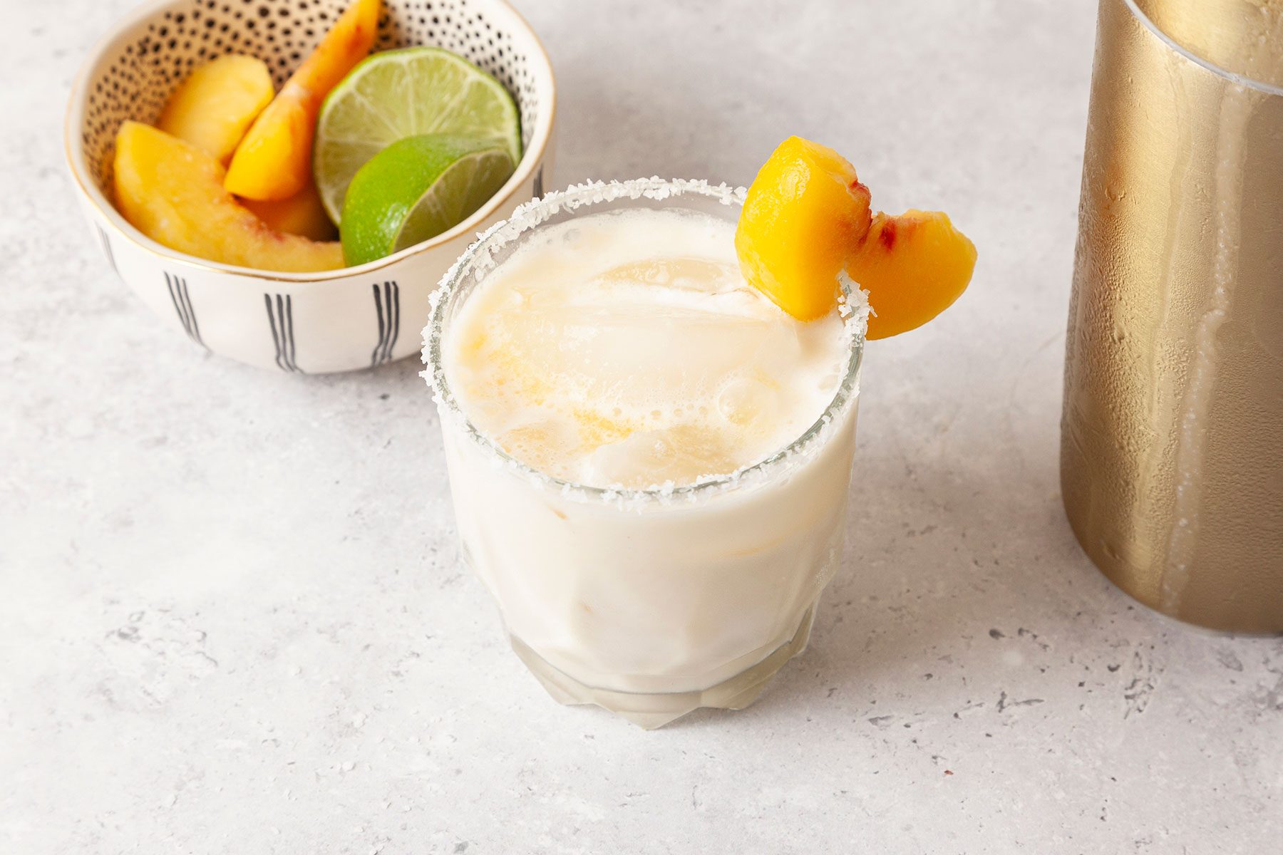 Peaches and Cream Margarita Variations