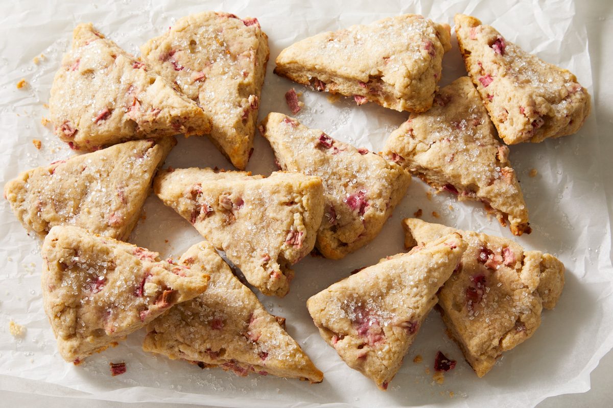 Rhubarb Scones