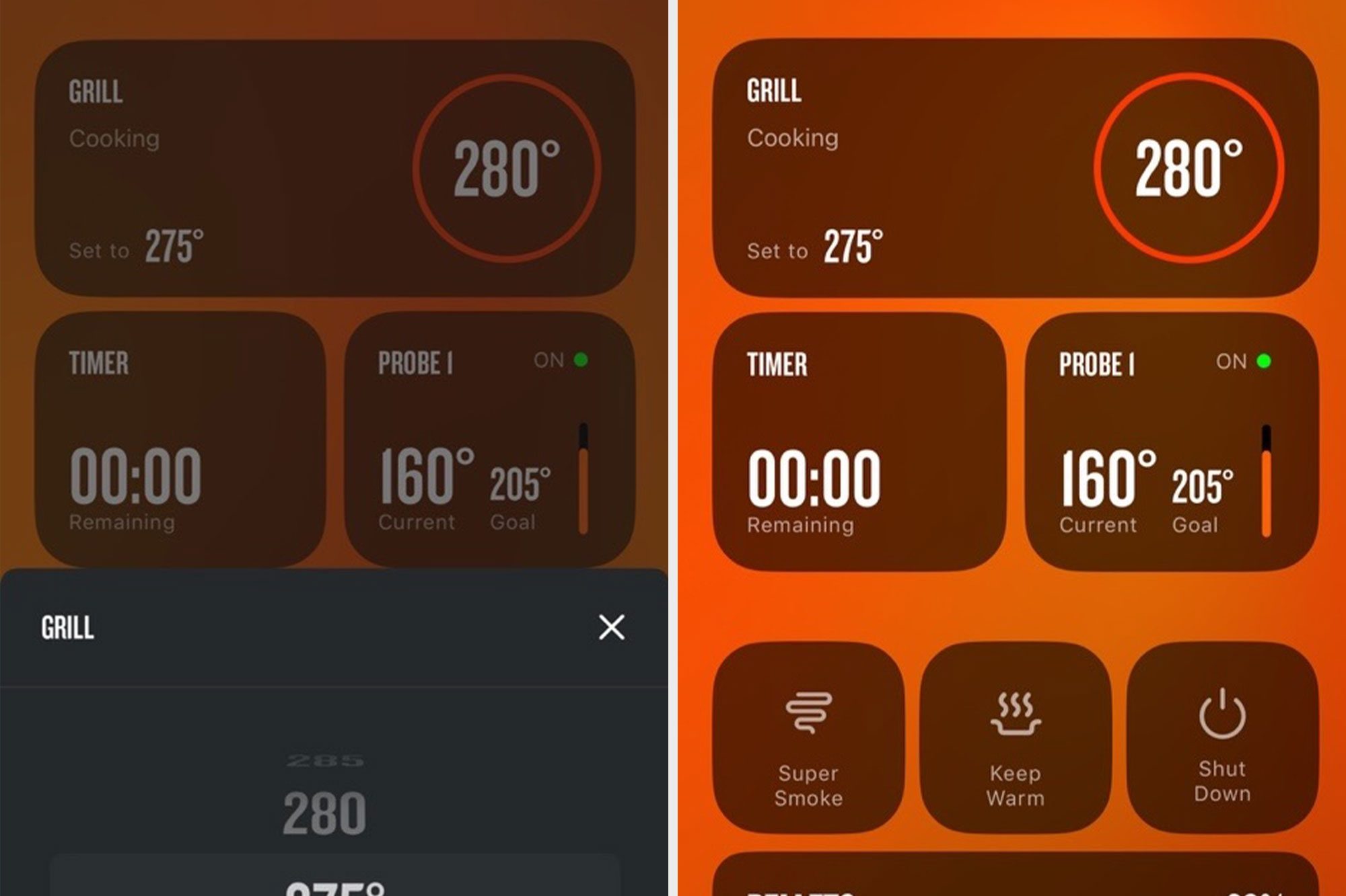 Traeger Woodridge app features