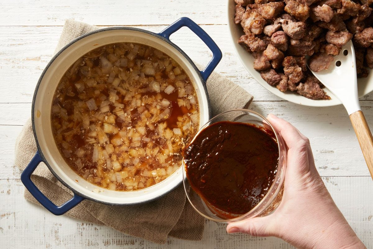 Stir in chile mixture.