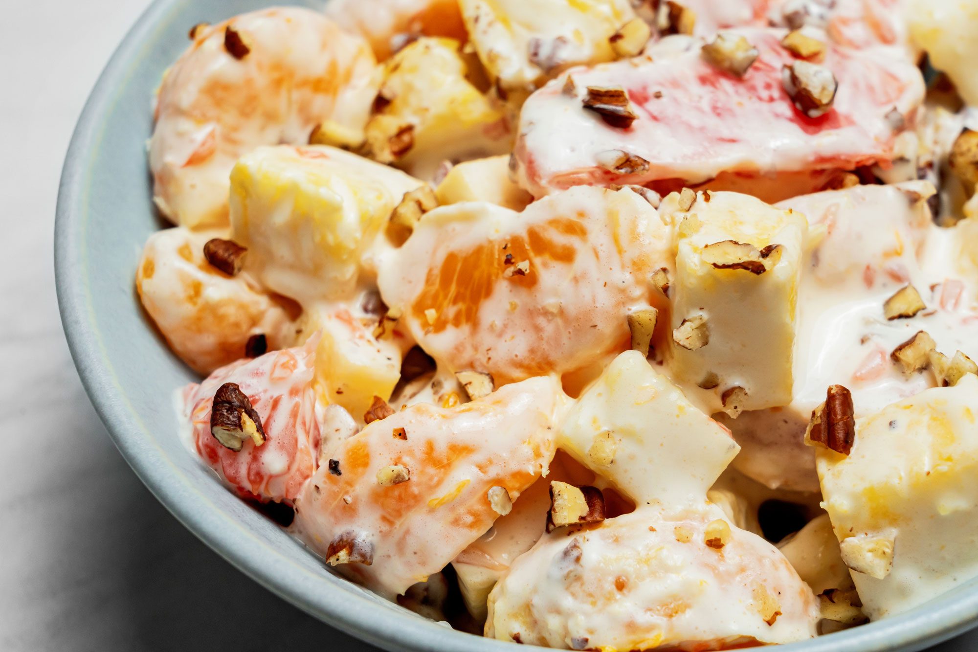 Close up shot of Citrus Fruit Salad