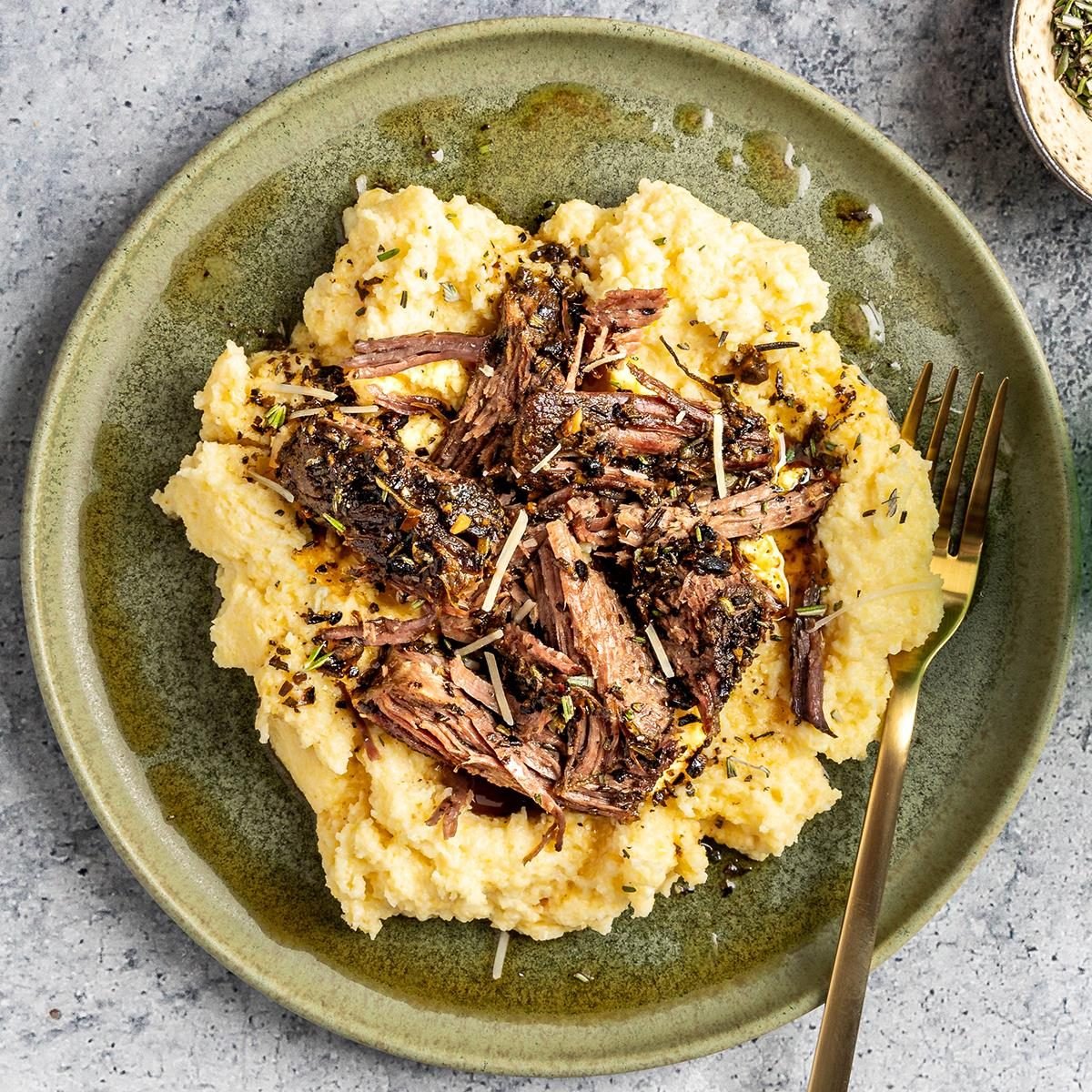 Beef with Polenta