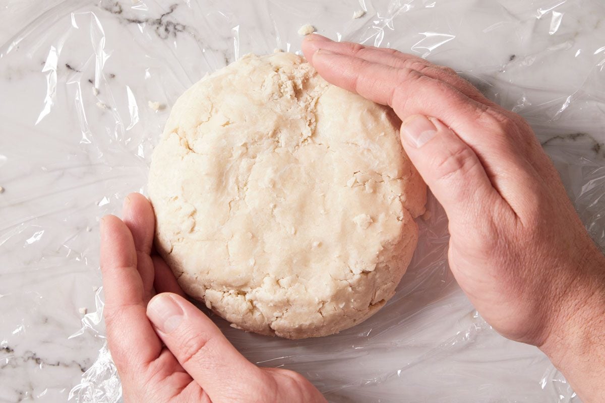 Shape into a disk; wrap in plastic.