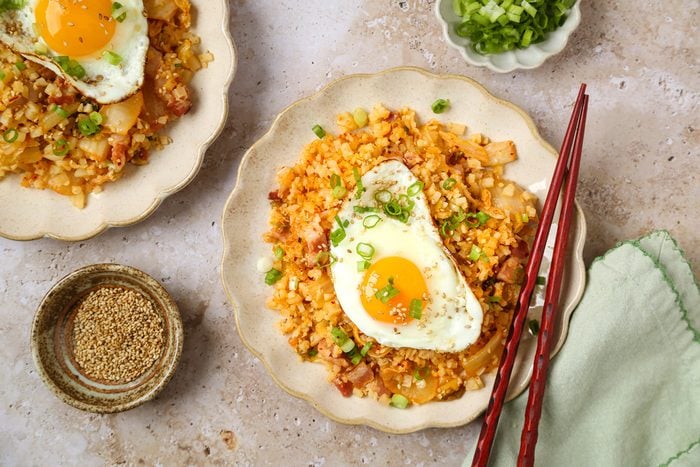 Kimchi Cauliflower Fried Rice