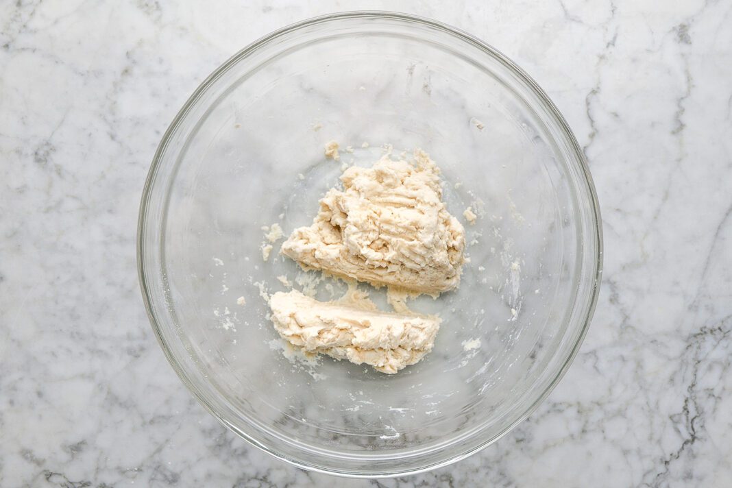 dough divided into two parts