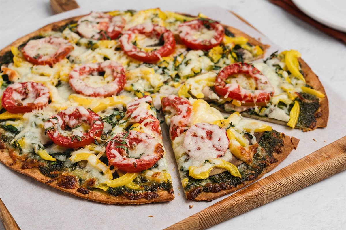 Pesto Veggie Pizza