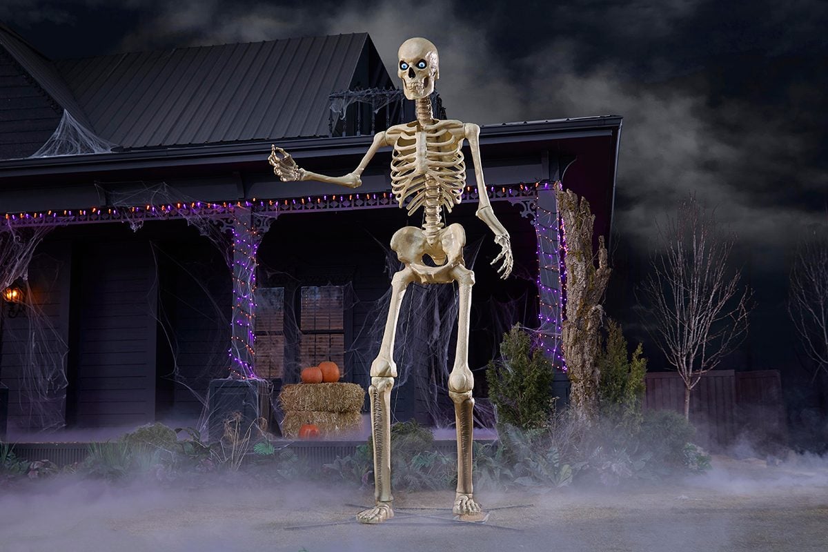 The Home Depot’s Giant Skeleton Is Back for 2025—And He Has the Spookiest New Friends