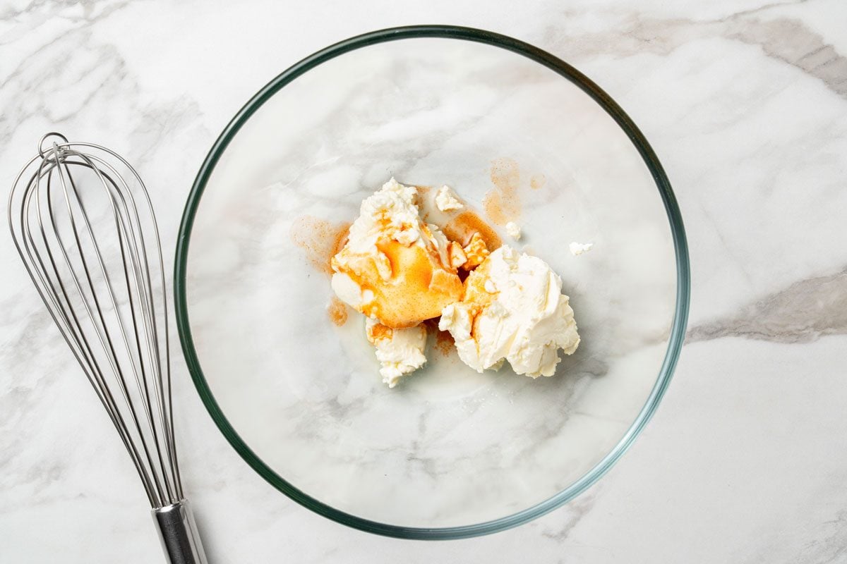 In a small bowl, beat the cream cheese, lemon juice and pepper sauce