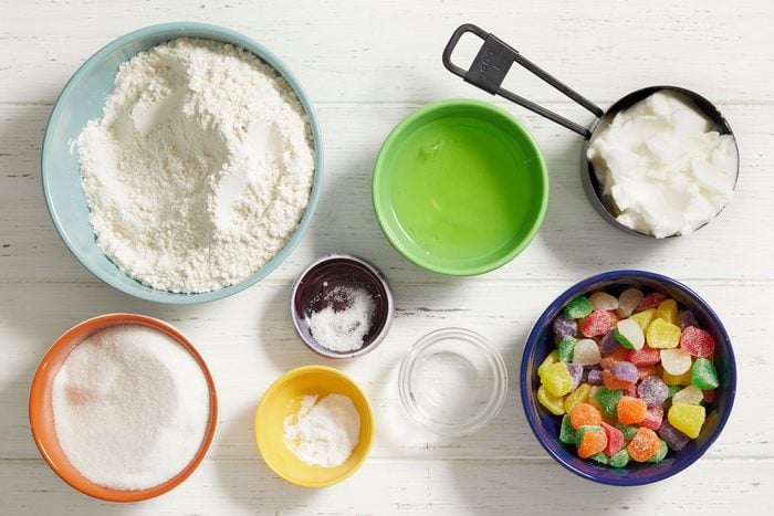 Overhead shot of ingredients