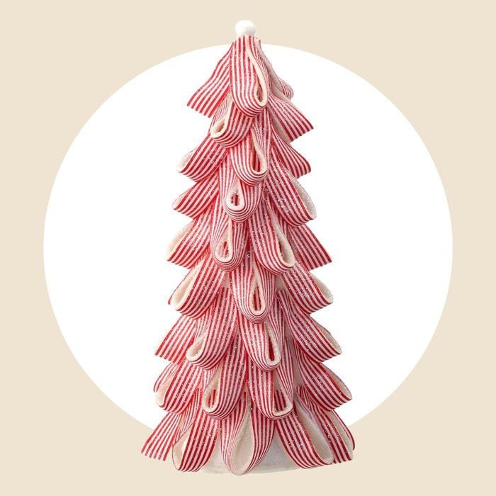 Iced Peppermint Candy Ribbon Tree