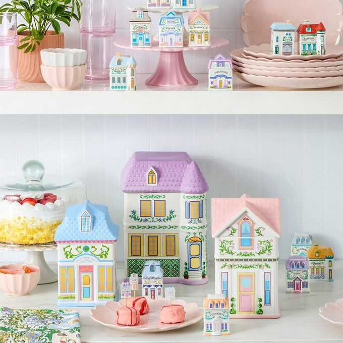 Lenox Village House Canisters