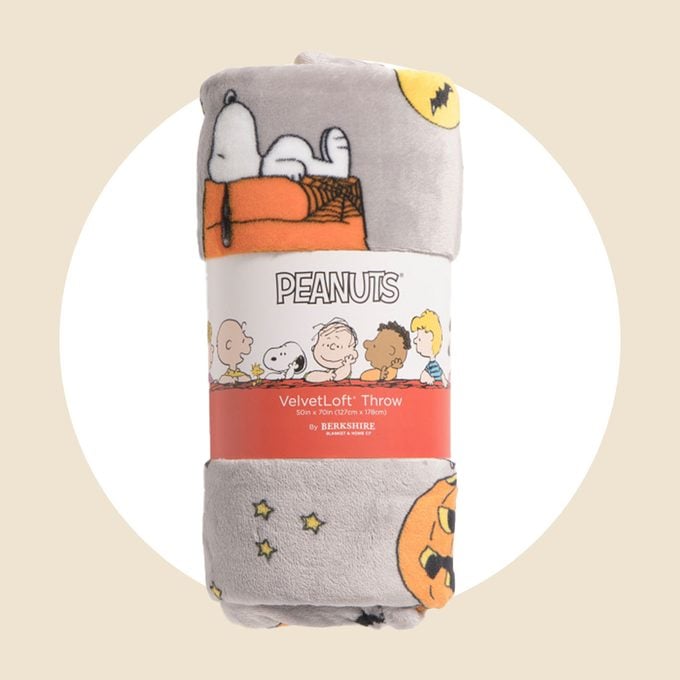 Snoopy And Woodstock Plush Throw