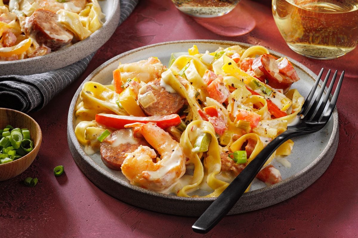 Shrimp And Sausage Pasta