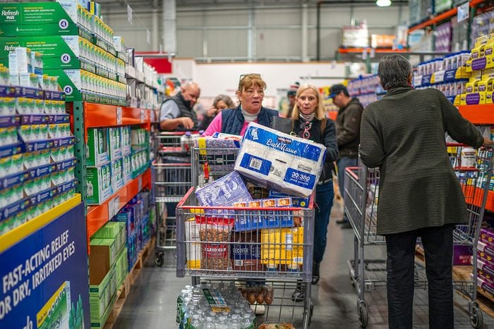Shoppers At Costco