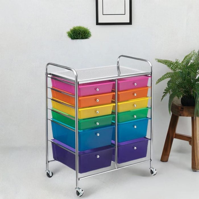12 Drawer Rolling Cart Via Walmart.com