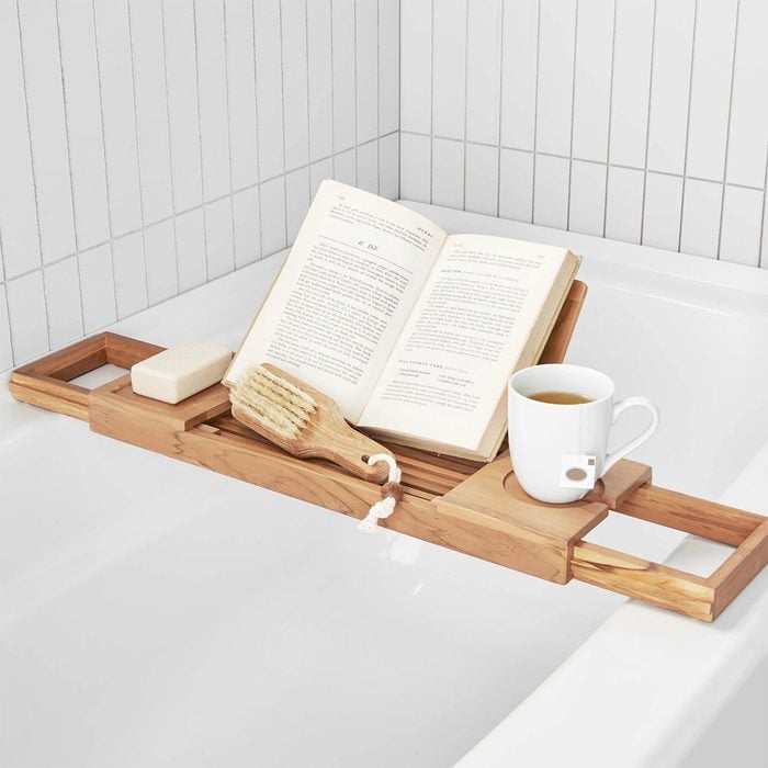 Best Christmas Gift Ideas For Her Better Homes & Gardens Bamboo Tub Tray Caddy  Via Merchant