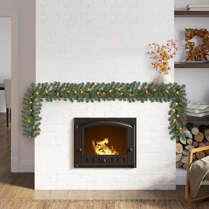 Napa Pre Lit Christmas Garland Via Walmart.com