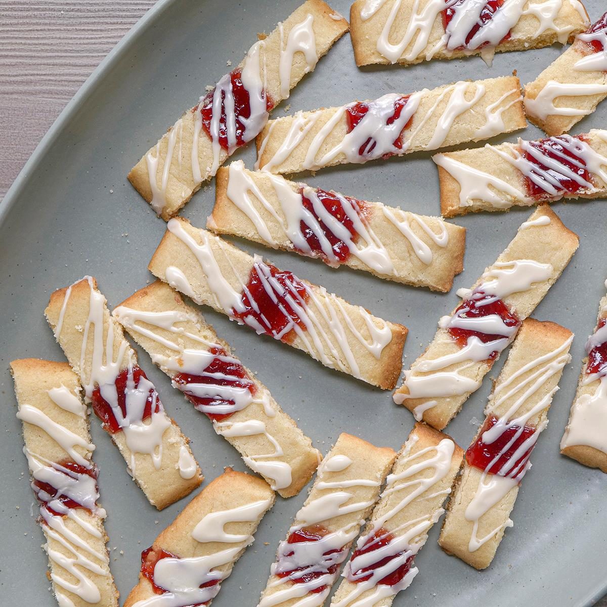 Raspberry Ribbon Cookies