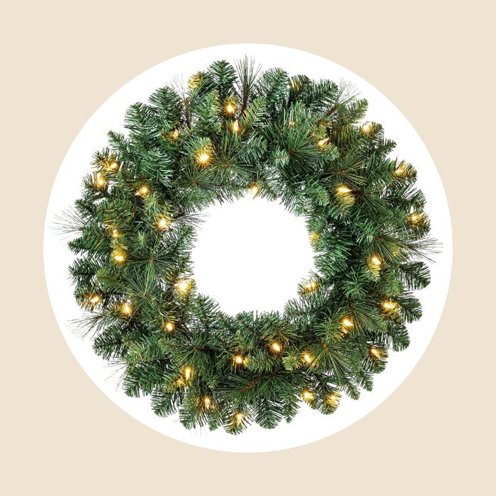 Scottsdale Pine Color Changing Christmas Wreath Via Walmart.com