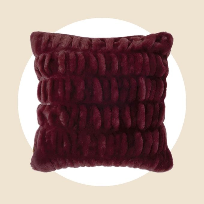 Lola Blankets Burgundy Pillow