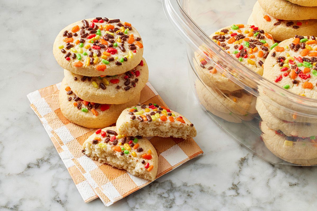 Sugar cookies with fall sprinkles