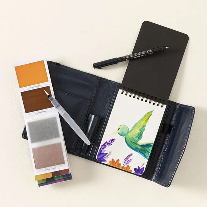 Travel Watercolor Paint Set Via Uncommongoods.com