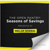 The Open Pantry: Seasons of Savings