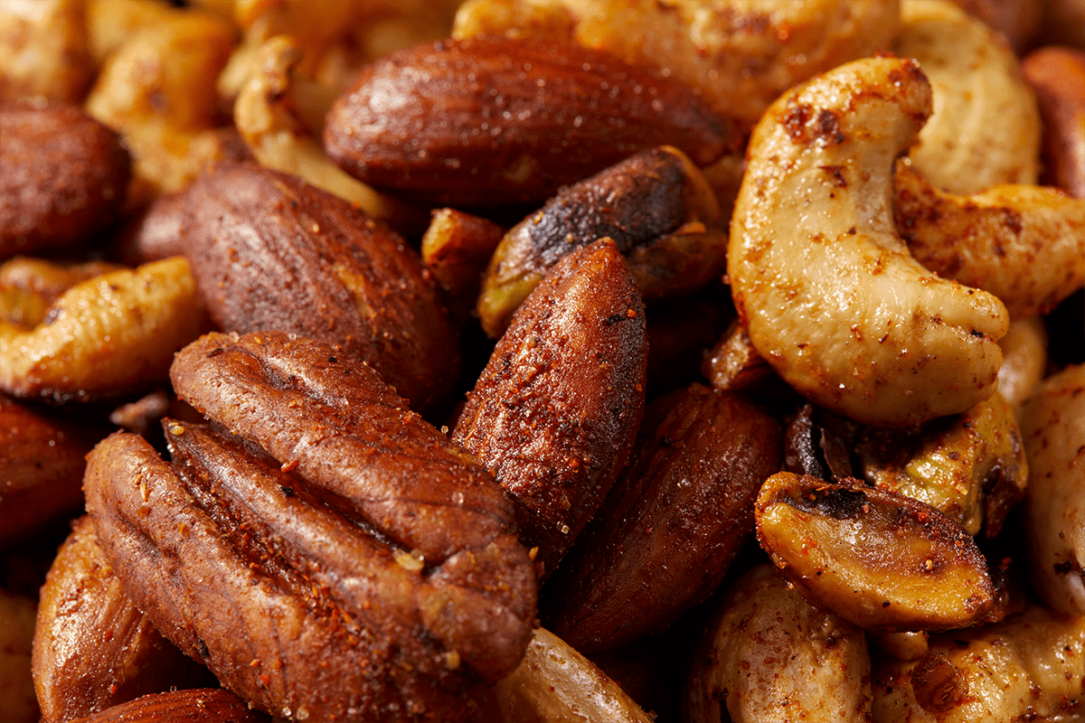 Spicy Nut Mix close up