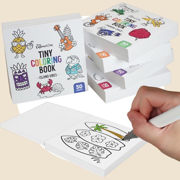 Tiny Expressions Mini Coloring Books Via Amazon.com
