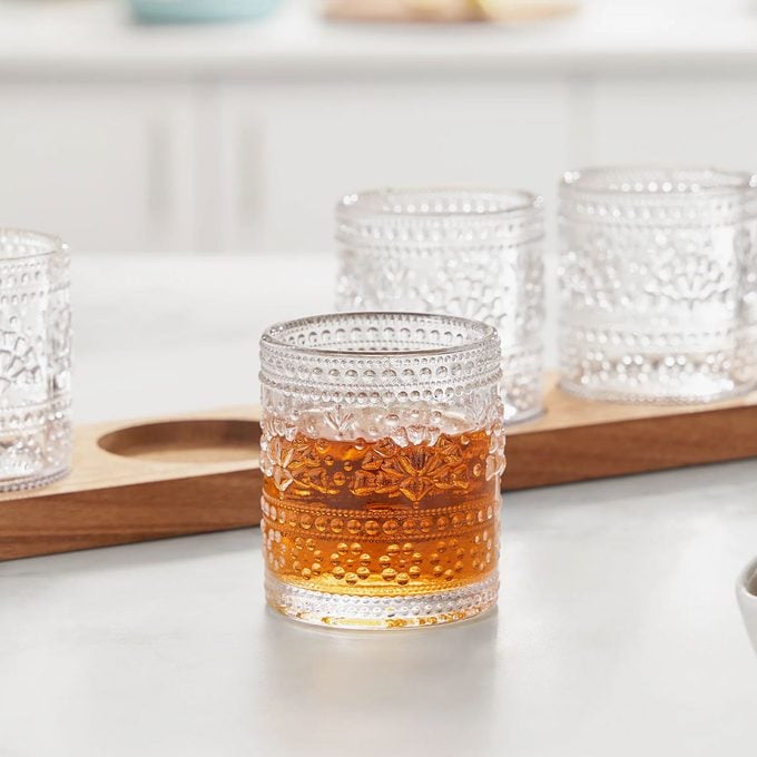 Walmart Just Dropped The Pioneer Woman Holiday Collection  Embossed Glass 3 Ounce Shot Glass Flight Boardvia Walmart.com