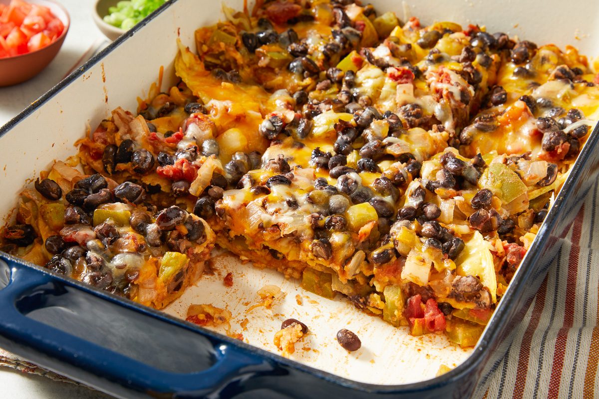 Black Bean Tortilla Casserole