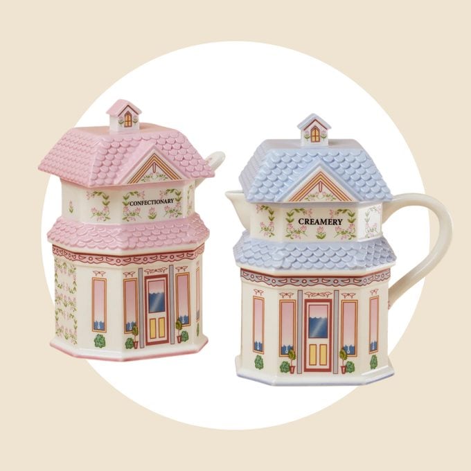 Lenox Spice Village Sugar And Creamer Set