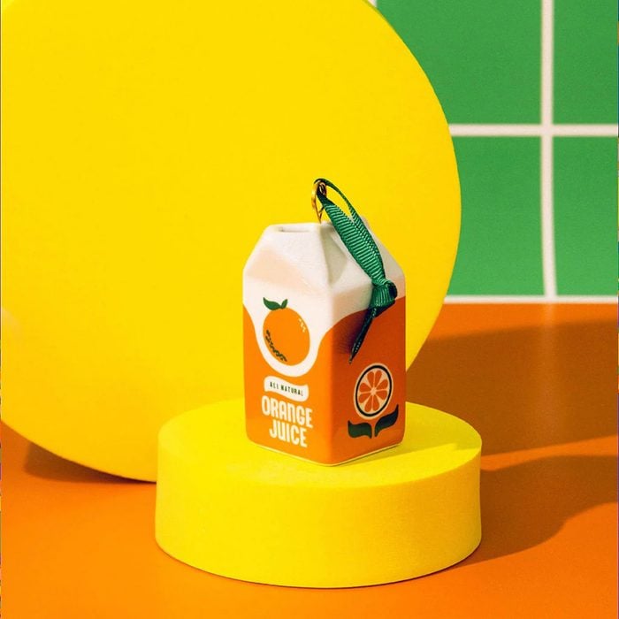 Orange Juice Ornament Via Bando.com
