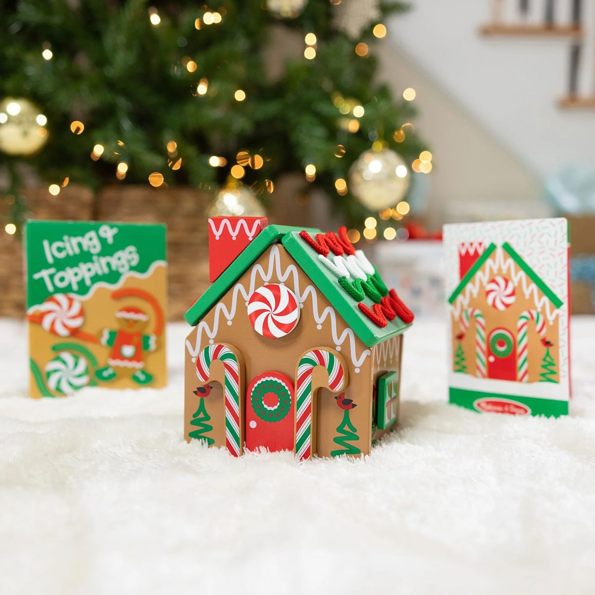 Wooden Gingerbread House Reusable