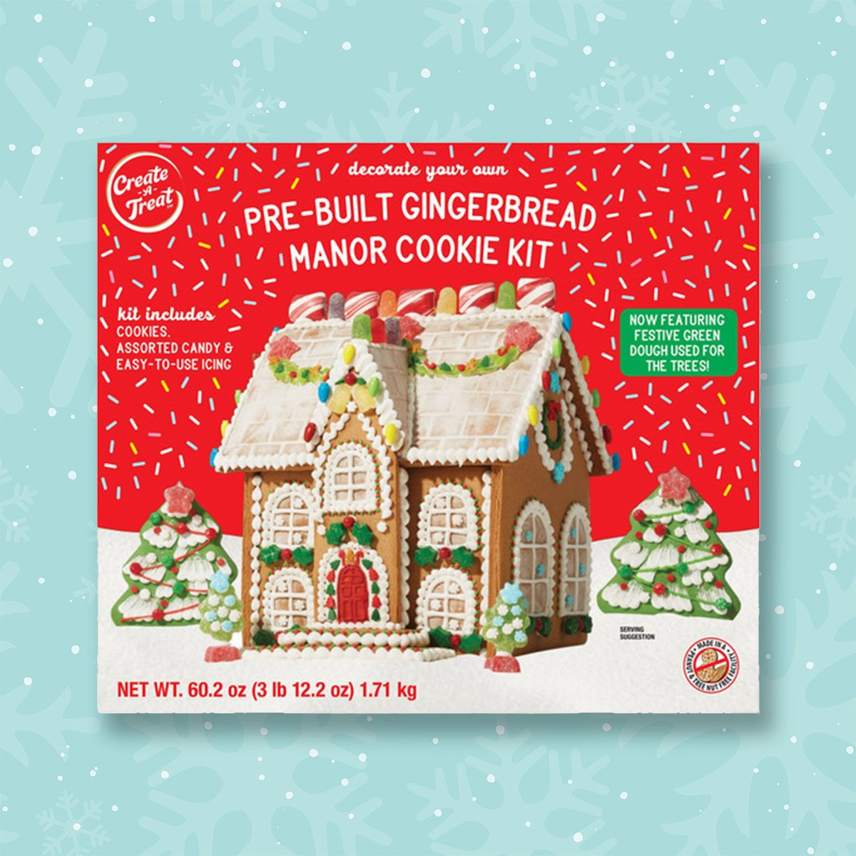 Create A Treat Pre Built Gingerbread Manor Cookie Kit