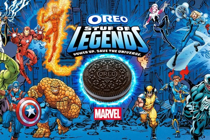 Oreo Just Teamed Up With Marvel Marvel Oreo Stuf Of Legends Courtesy Oreo
